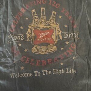 MILLER HIGH LIFE LOGO TSHIRT-SIZE LARGE-